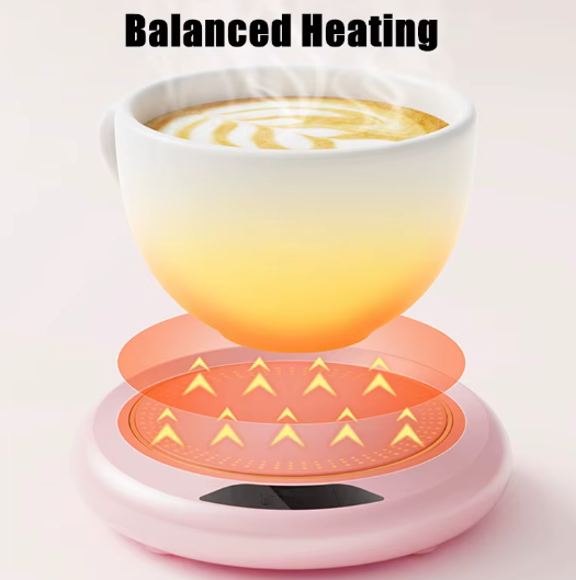 1PC Thermostatic Heating Coaster USB Home Heating Coaster 3-speed Adjustment Heating 55 Degrees Constant Temperature