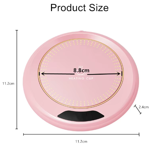 1PC Thermostatic Heating Coaster USB Home Heating Coaster 3-speed Adjustment Heating 55 Degrees Constant Temperature